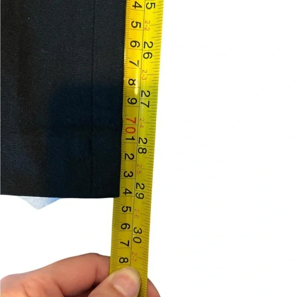 Banana Republic sz 6 The Sloan Fit Pants Flat front  black stretchy - Picture 10 of 12